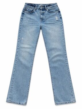 Lovers and Friends Reece High Rise Slim Straight Pre-distressed Jeans